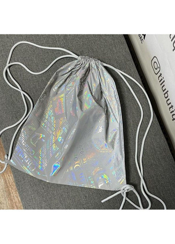 Наплічник Світловідбиваючий SviPashka Газета із сірими шнурками No Brand (311300790)