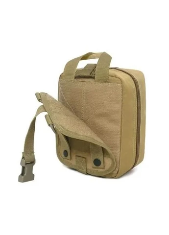 Тактический подсумок под аптечку MOLLE 600D Cordura поясной водонепроницаемый 20×15×10 см койот No Brand (379005360)