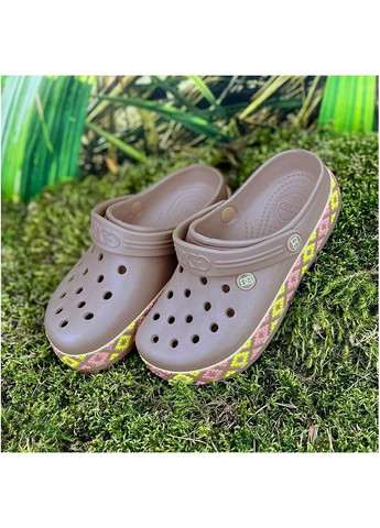 Крокси жіночі сабо Е-00422-6 Бежеві Dago (333799314)