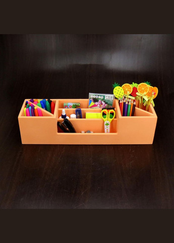 Органайзер настільний з дерева Колумбус грейпфрут (КНЦ-002854) No Brand (328227687)