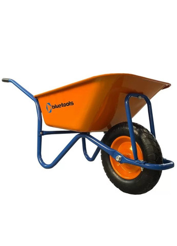 Тачка будівельна Dakar Expert (90 л, 180 кг, 0.8 мм) посилена порошкова фарба одноколісна з пневматични (24222) BLUETOOLS (318093126)