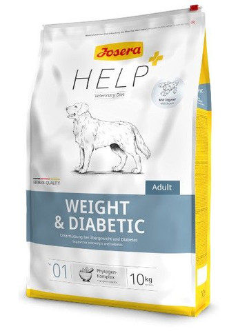Сухий корм для собак Help Weight & Diabetic Dog при надмірній вазі та діабеті 10 кг (4032254769583) Josera (293276918)