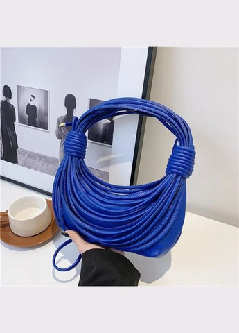 Жіноча сумка хобо багет 10405 через плече синя No Brand (313235649)