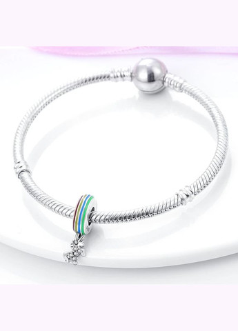 Срібна намистина "Єдиноріг" No Brand (331165425)