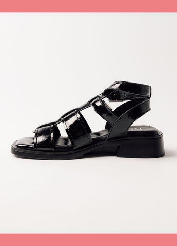 Босоніжки на підборах чорні лакова шкіра. Krula (326830533)