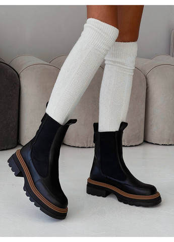 Зимние зимние кожаные челси Helen