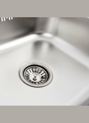 Кухонна мийка з нержавіючої сталі САТИН 5060 (0,7/160 мм) Valeso (342069511)