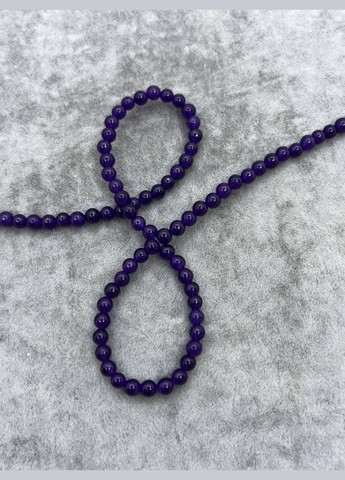 Тонований Агат на нитці без замка 4.5 мм 40 см No Brand (313088752)