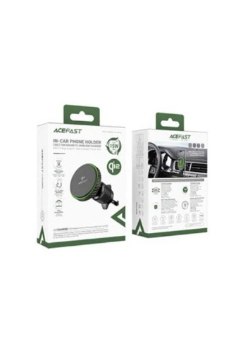 Автотримач для телефона з БЗП magnetic wireless charging car holder for air vent Acefast D33 Qi2 (380296346)