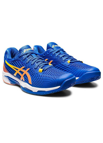 Синій Осінні кросівки чол. solution speed ff 2 clay blue/orange Asics