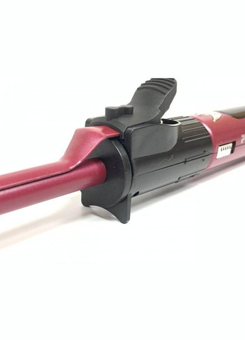 Професійна конусна плойка для завивання волосся афро кучерів із затискачем афрокудрі Mozer MZ-6629 Pro Червона Promozer (312486088)