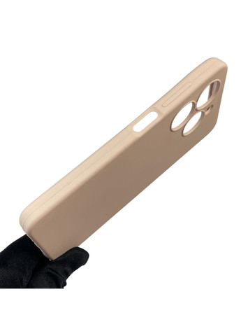 Чохол для Spark 20 (KJ5n) силіконовий з мікрофіброю нековзний на техно спарк 20 пудровий Tecno (366385949)