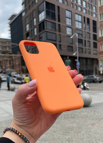 Чохол для iPhone 11 Pro Max оранжевий Kumquat Silicone Case силікон кейс No Brand (289754075)