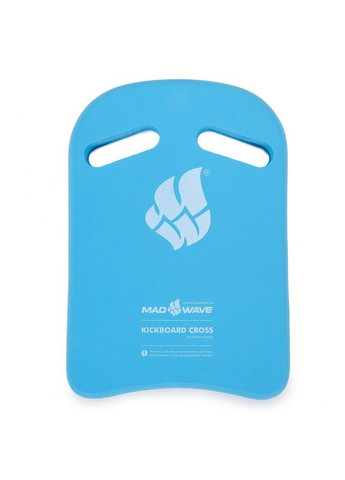 Дошка для плавання MadWave CROSS M072404 (EVA, розмір 38x27х4см, синій) Mad Wave (361435849)