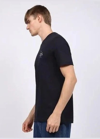 Темно-синяя футболка мужская с коротким рукавом Tommy Hilfiger Stack T-Shirt