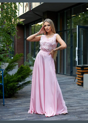Рожева святкова ніжна сукня Fashion