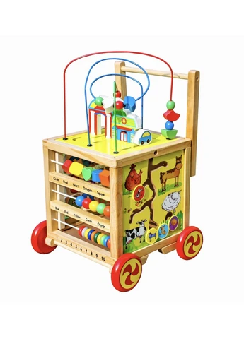 Деревянный ходунок-куб SmartWalker 6в1— обучающая развивающая игрушка King Toys (376506490)