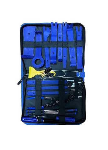 Набор автомобильных съемников 38 в 1 инструменты для разборки салона в чехле синий (R051524) Bluefield (351898816)
