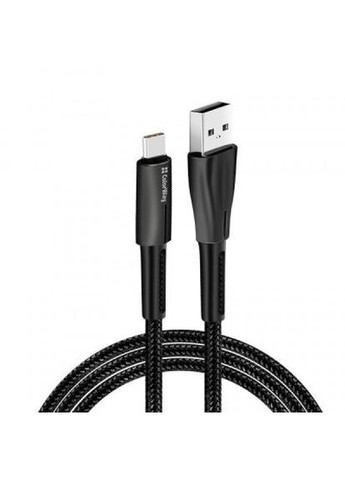 Дата кабель USB 2.0 AM to TypeC 1.0m zinc alloy + led black (CW-CBUC035-BK) Colorway usb 2.0 am to type-c 1.0m zinc alloy + led black (268146203)