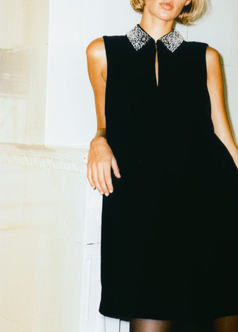 Чорна вечірня сукня H&M однотонна