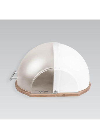 Хлебница MR-1678-WHITE 21.5х37x39.5 см белая Maestro (360651725)