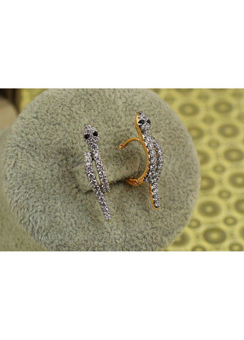 Серьги Змеи с родием 2,5 см золотистые love-shopping Xuping Jewelry (354657682)