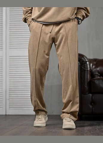 Стильний чоловічий спортивний костюм бежевий Freedom (324026069)