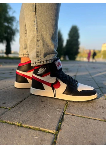 Комбіновані кросівки чоловічі nike air jordan 1 retro high найк аір джордан демісезон No Brand