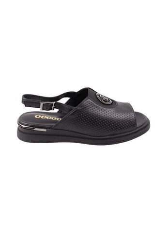 Босоніжки жіночі чорні натуральна шкіра Oeego 215-25LBC (323137620)