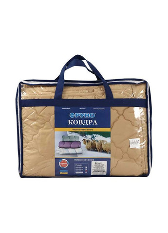 Ковдра вовняна "Комфорт" бежева демісезонна Руно 316.52ШКУ_Бежевий (263931463)