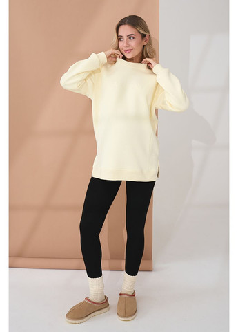 Черные черные теплые леггинсы лосины для беременных на меху с высоким поясом на животик Юла мама