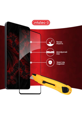 Защитное стекло Full Glue для Xiaomi Redmi Note 13 5G Black (1283126583902) Intaleo (323091079)