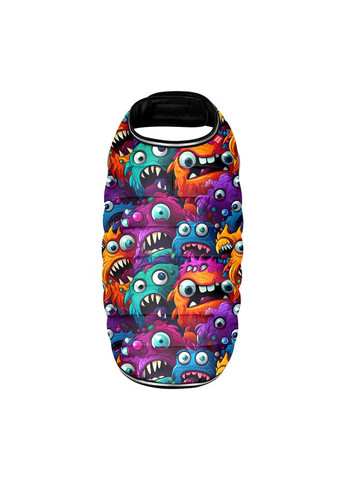 Курточка-накидка для собак Clothes, малюнок "Зубасті монстри", XXS, А 23 см, B 29-36 см, З 14-20 см WAUDOG (329745648)