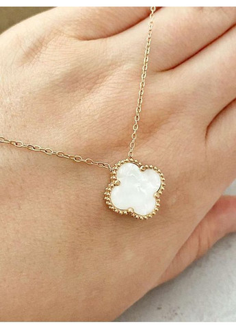 Позолочені Сережки "Конюшина" + Ланцюжок (Кольє) 40см-45см. Позолота No Brand (364502953)