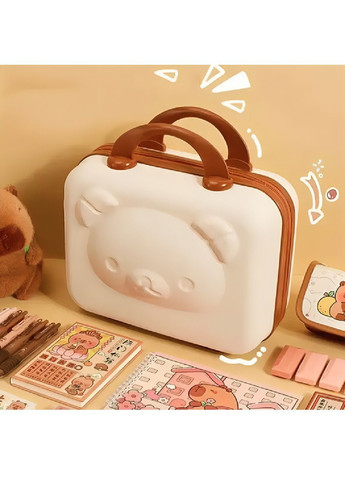 Комплект набор канцелярии в пластиковом чемоданчике для творчества рисования 24×15×30 см (481905-Prob) Бежевый Unbranded (368283310)