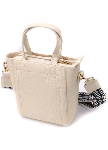 Сумка через плечо женская из натуральной кожи средняя Белый 39334 Vintage (355245263)