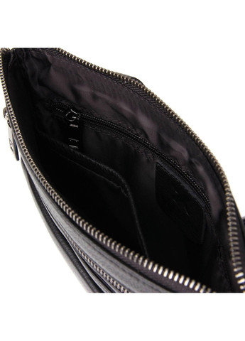 Чоловіча шкіряна сумка 3826-3 планшетка (барсетка) через плече розмір 23 × 26 × 4 см чорна Luxon (314874111)