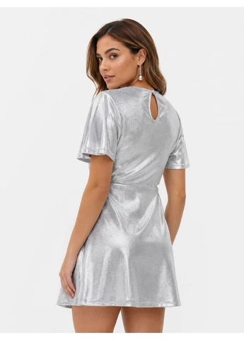 Сіра вечірня сукня літо,сірий-сріблястий, Primark