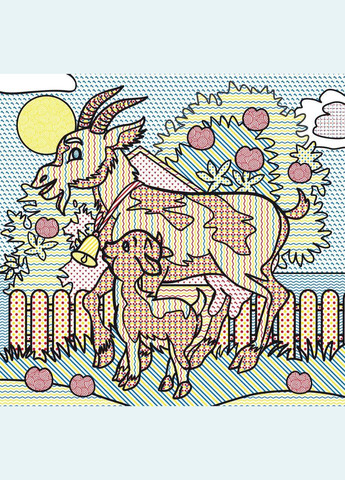 Водні забарвлення "На фермі" Crystal Book (F00025260) No Brand (362420363)