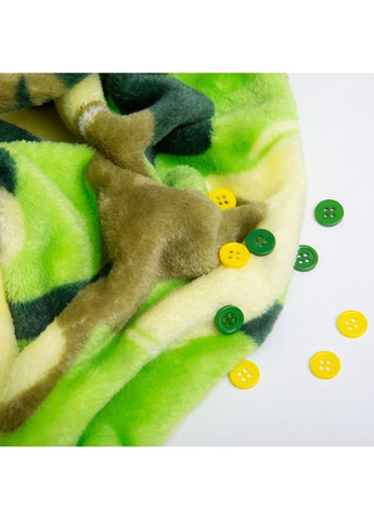 Тканина махрова Велсофт 140 см 280 г/м2 для халатів, піжам, пледів і покривал супер м'яка Діно салат IDEIA (362356397)