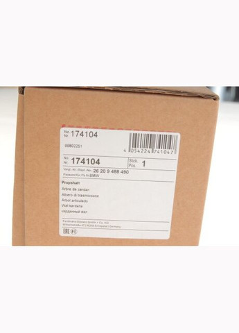 Карданний вал (передній) BMW 5 (E60/E61) 05-10 N53/N52/M57 174104 (opt-om) Febi Bilstein (360482690)