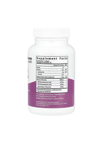 Prenatal DHA + EPA - 90 softgels Fairhaven Health (369397230)