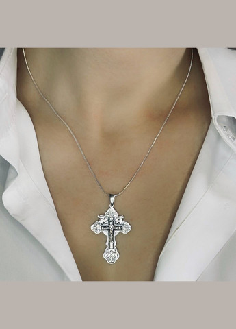 Хрестик чернХрестик чернений зі срібла з образом розп’яття Ісуса Христа Family Jewelry House (338438261)