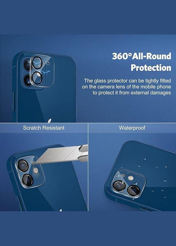 Комплект защитного стекла для iPhone 12 6.1 дюйма устройством для установки рамки OMOTON (302020107)