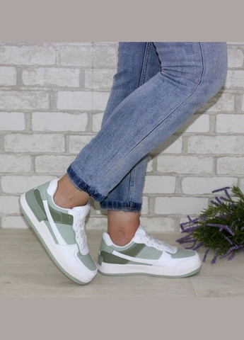 Зеленые демисезонные женские кроссовки Fashion