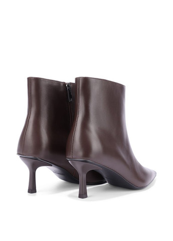 Осенние женские ботинки jr1176-1a коричневый кожа MIRATON