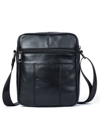 Шкіряна сумка крос боді чоловіча месенджер через плече чорна 14909 Vintage (329196791)