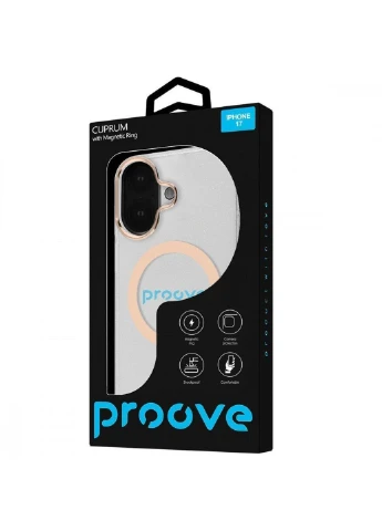 Чехол Cuprum Case with Magnetic Ring iPhone 17 White Proove (382775108)