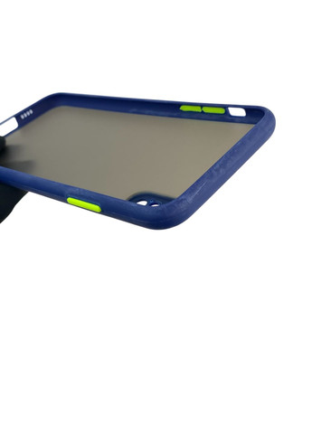 Чехол для телефона iPhone XS Max с высокими бортами с защитой камеры на айфон хс макс темно-синий Apple (366235701)