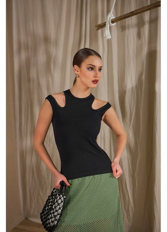 Топ з вирізами 1783 Білий Triko Bakh (368651457)